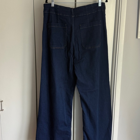 Anthropologie Maeve The Colette Full Length Wide Leg Jeans - Picture 7 of 12